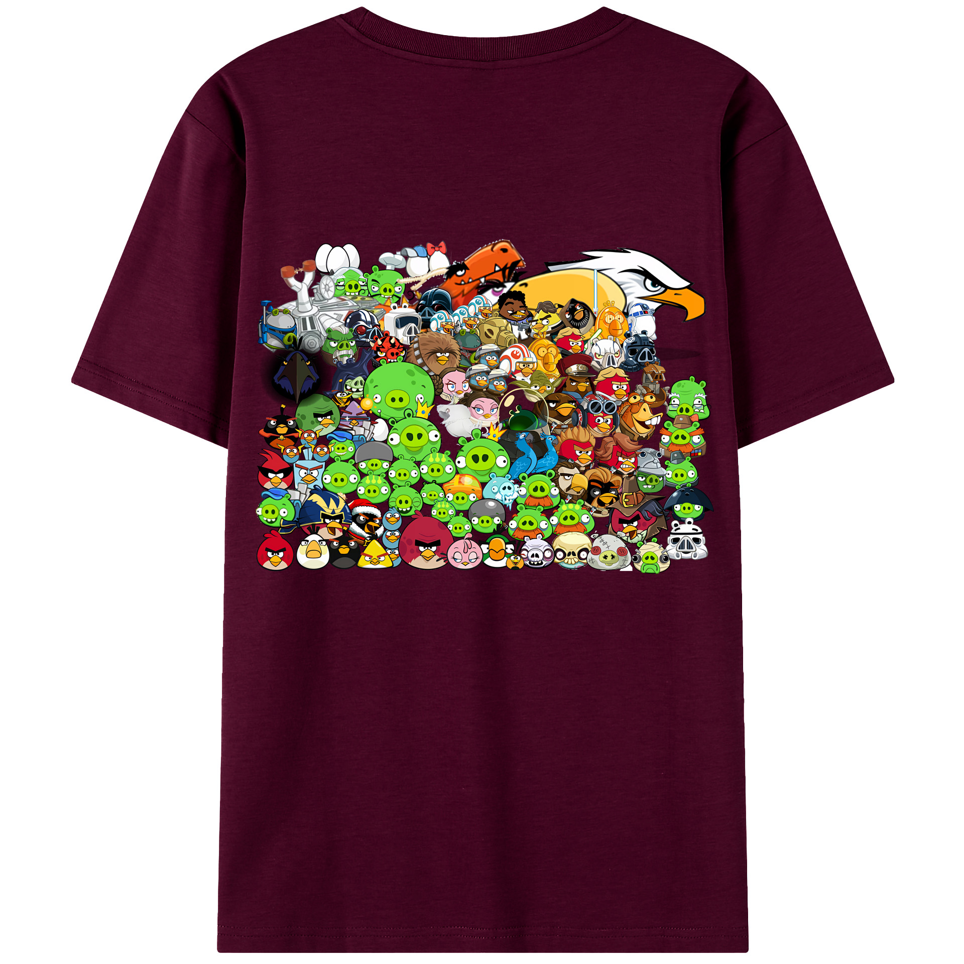 （画像用） Angry Birds アングリーバード レディース半袖Tシャツ(バックプリント)